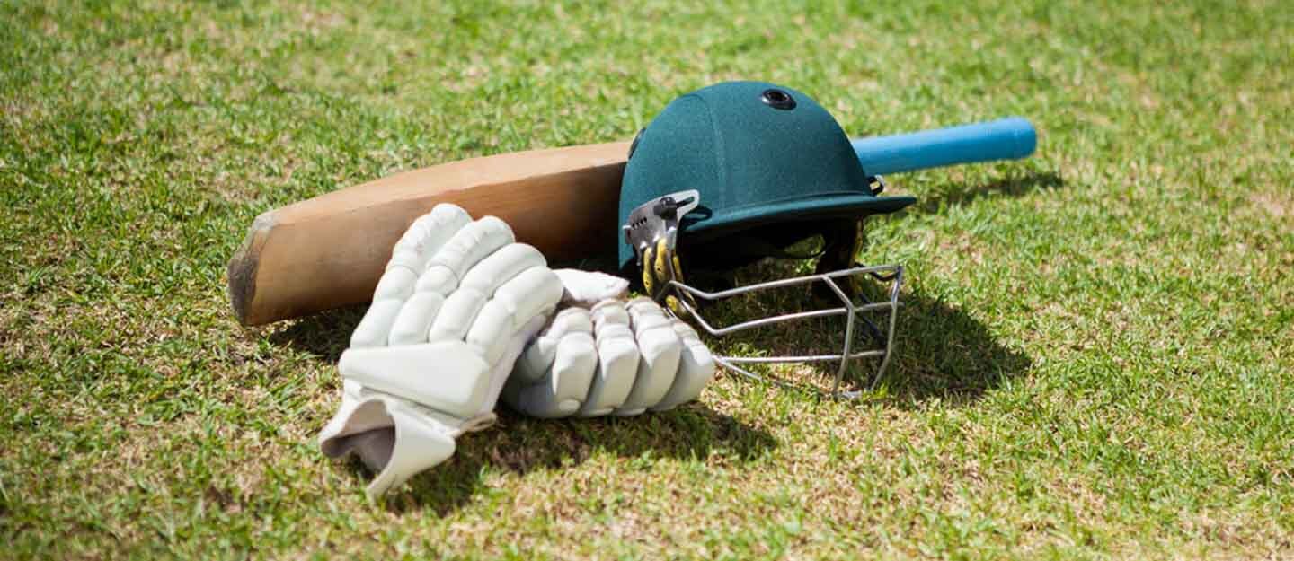 Gloves, helmet and bat of players in IPL Dubai