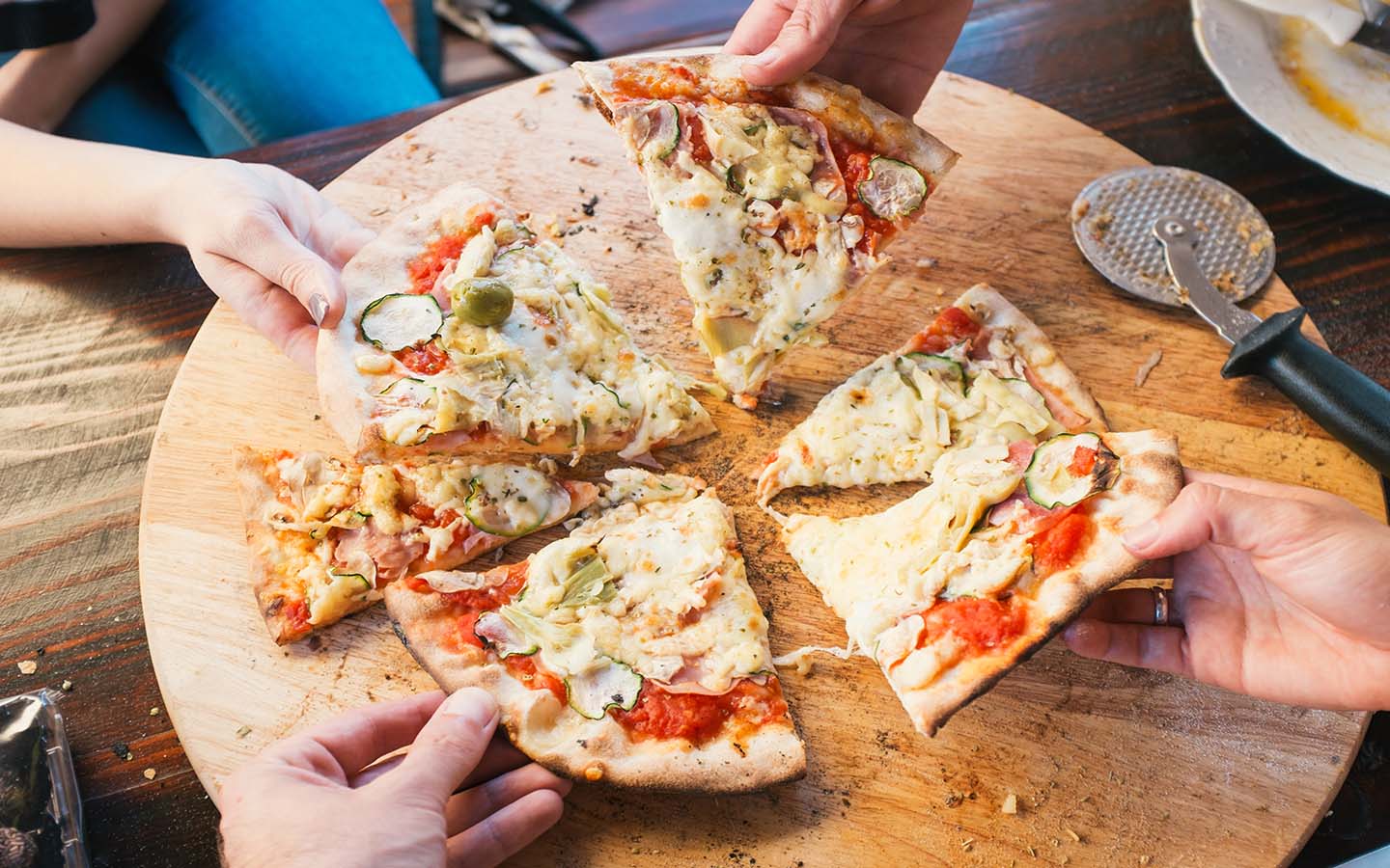 Wood-fire oven pizza