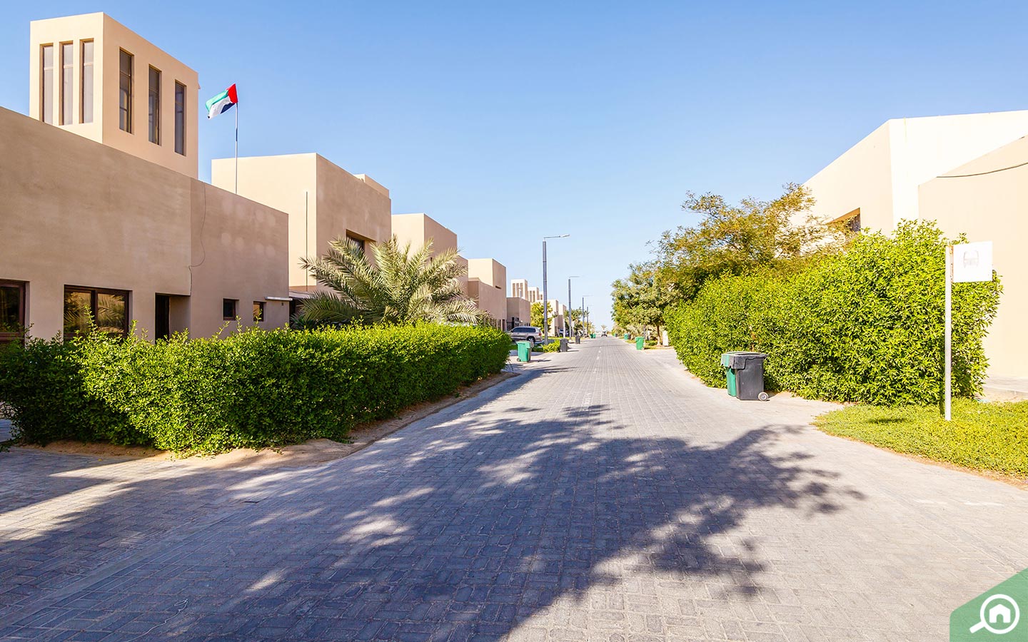 Views of villas in Yas Island