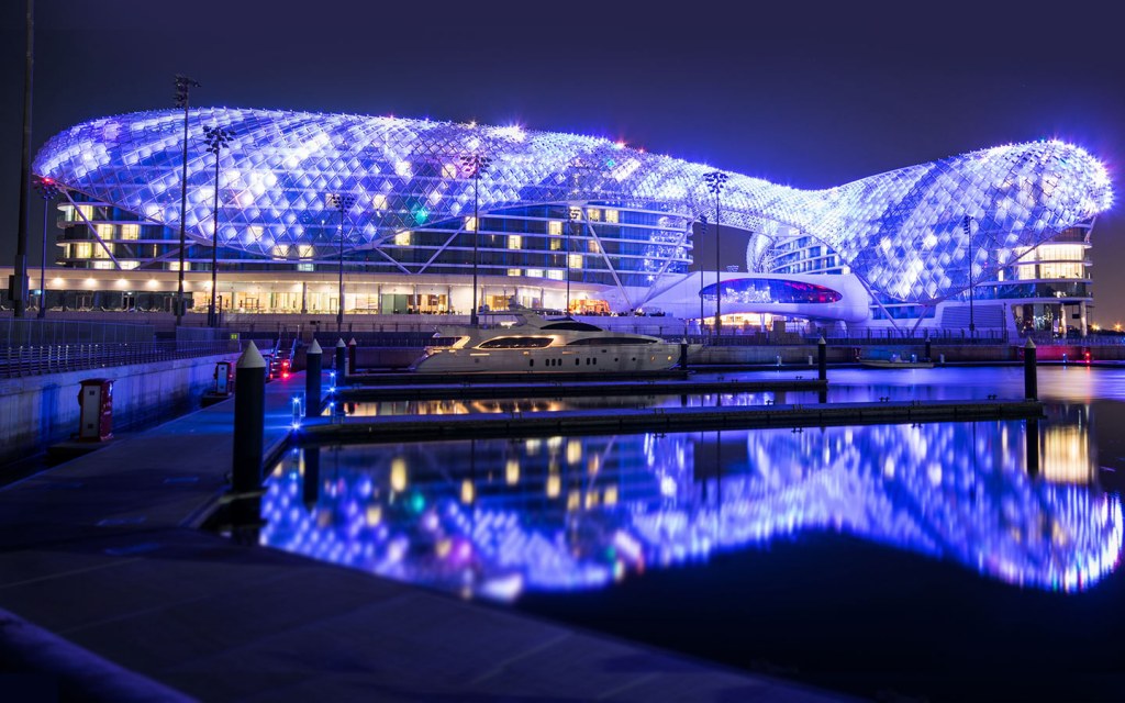 Yas Island W Hotel Abu Dhabi and other atttractions