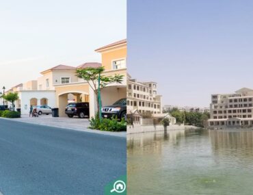 living in arabian ranches vs green community in motor city