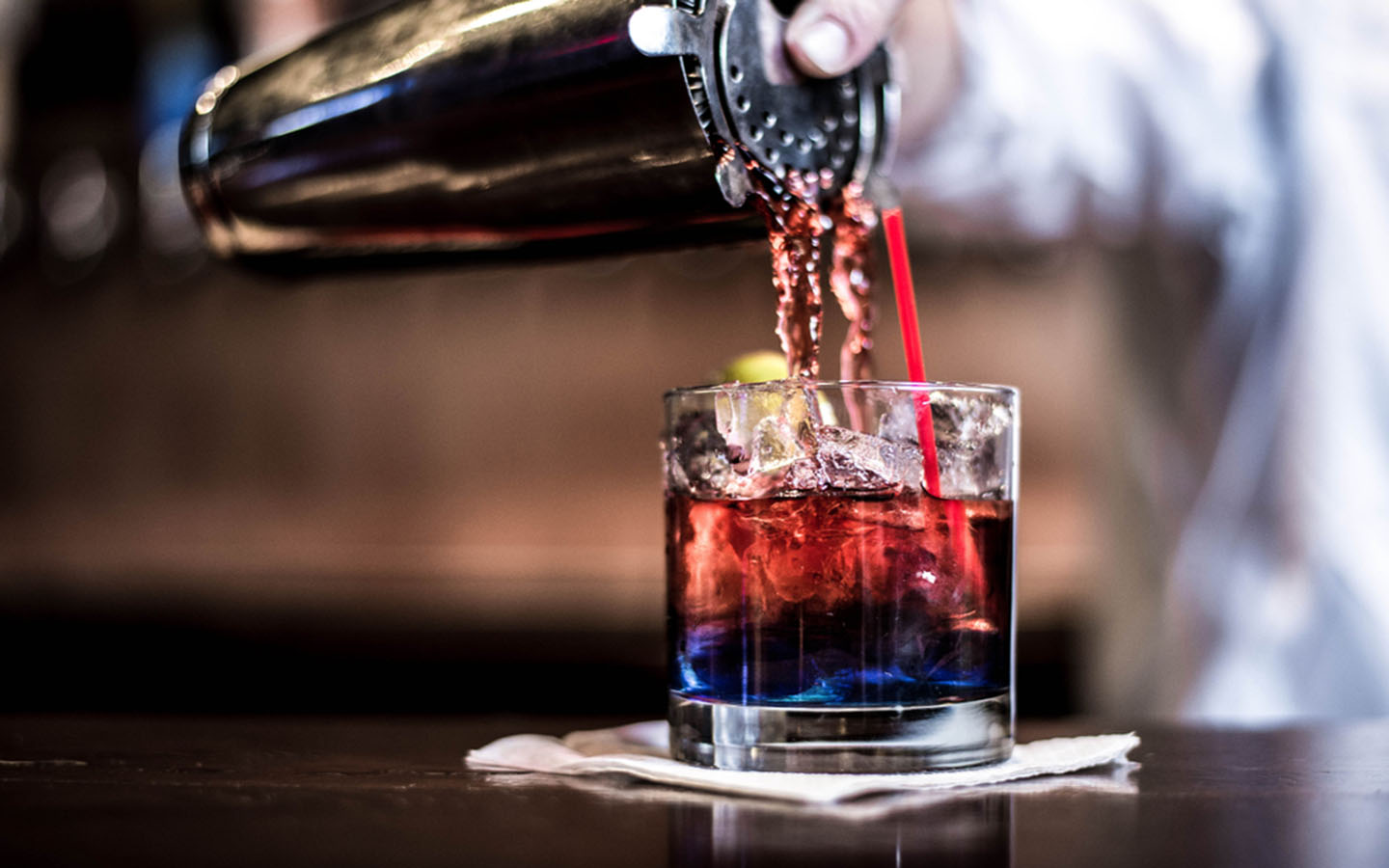 bartender pouring drink