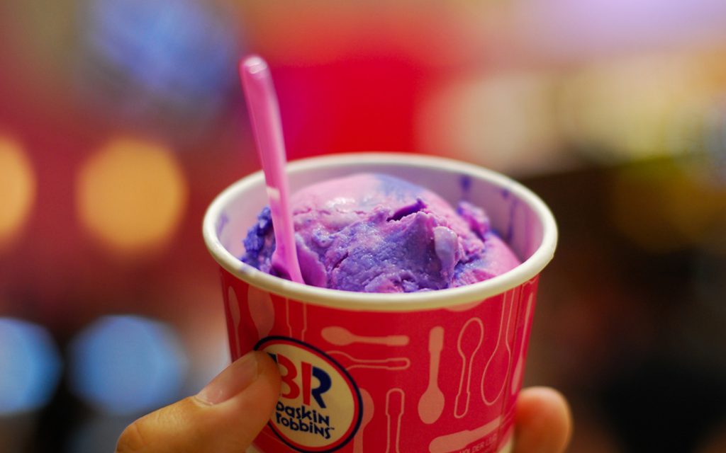 Baskin Robbins Ice cream cup