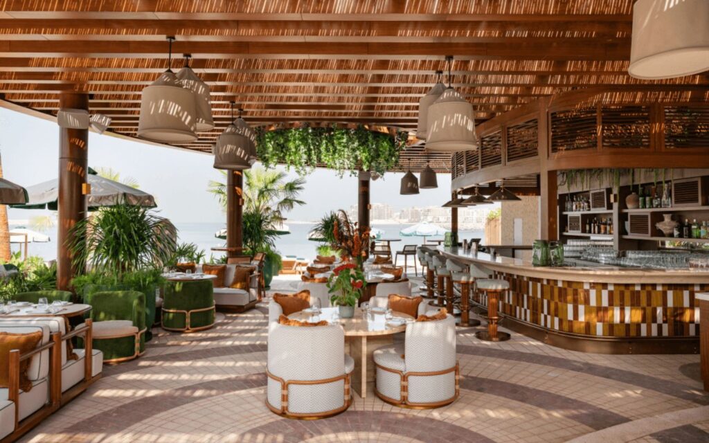 beachside restaurant at J1 Beach in Dubai