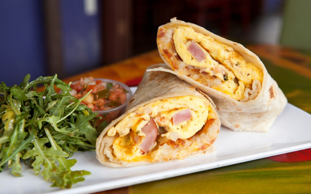 Burritos for breakfast in Dubai 