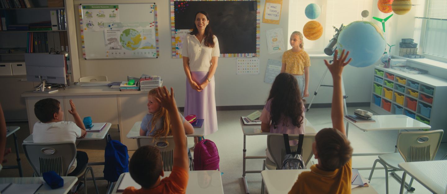 Kids taking part in a class activity at British curriculum Schools Sharjah