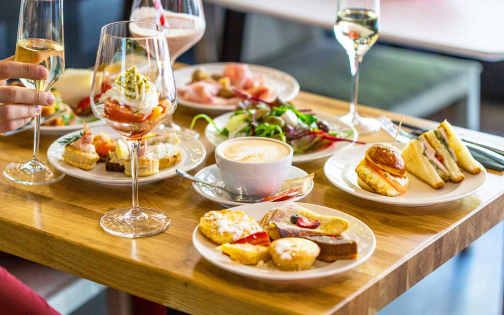 A delicious spread at one of the best brunches in Abu Dhabi