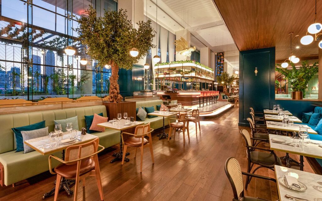 interior of a restaurant