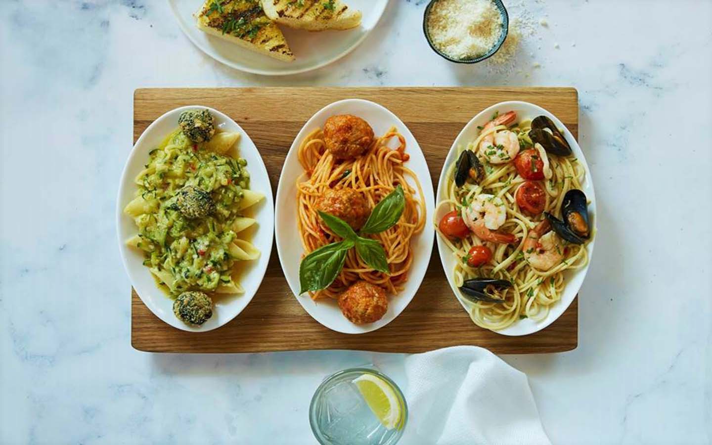 Pasta at Carluccios Dubai