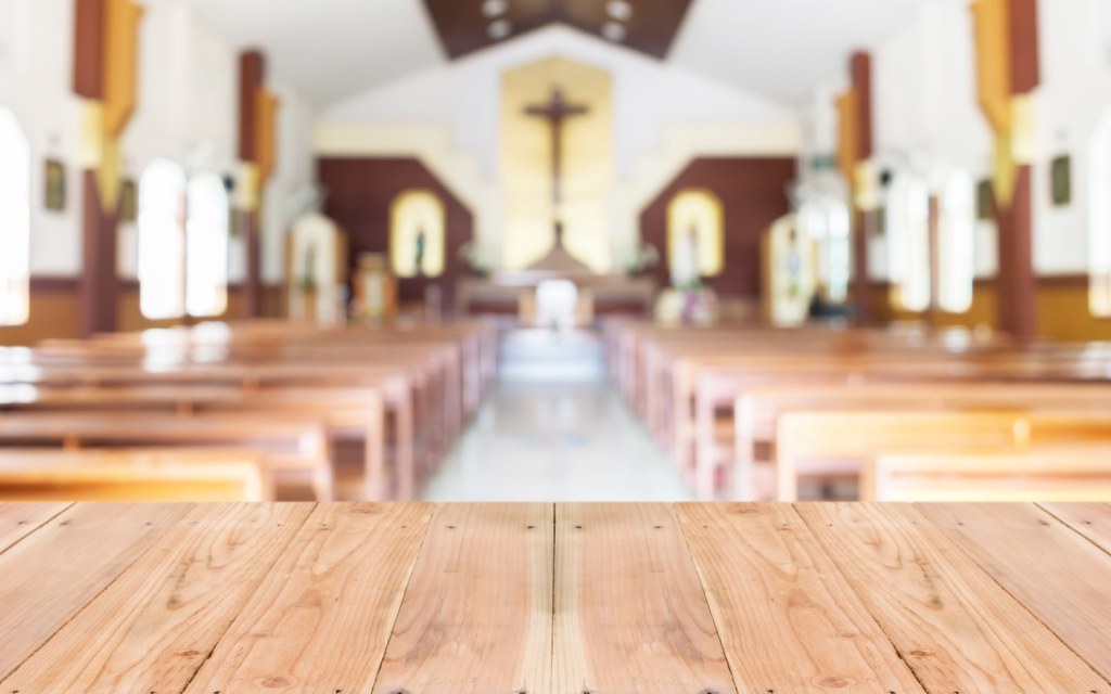 Interiors of an Abu Dhabi church