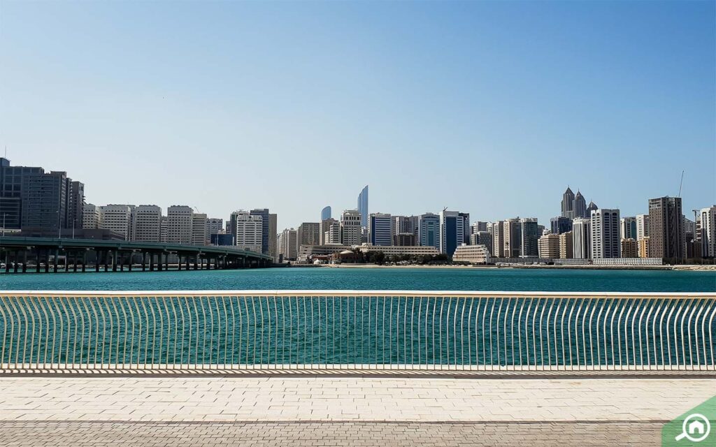 list of popular areas for commercial properties in Abu Dhabi