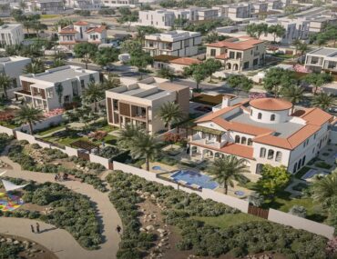 أحد المجمعات السكنية في الجزيرة