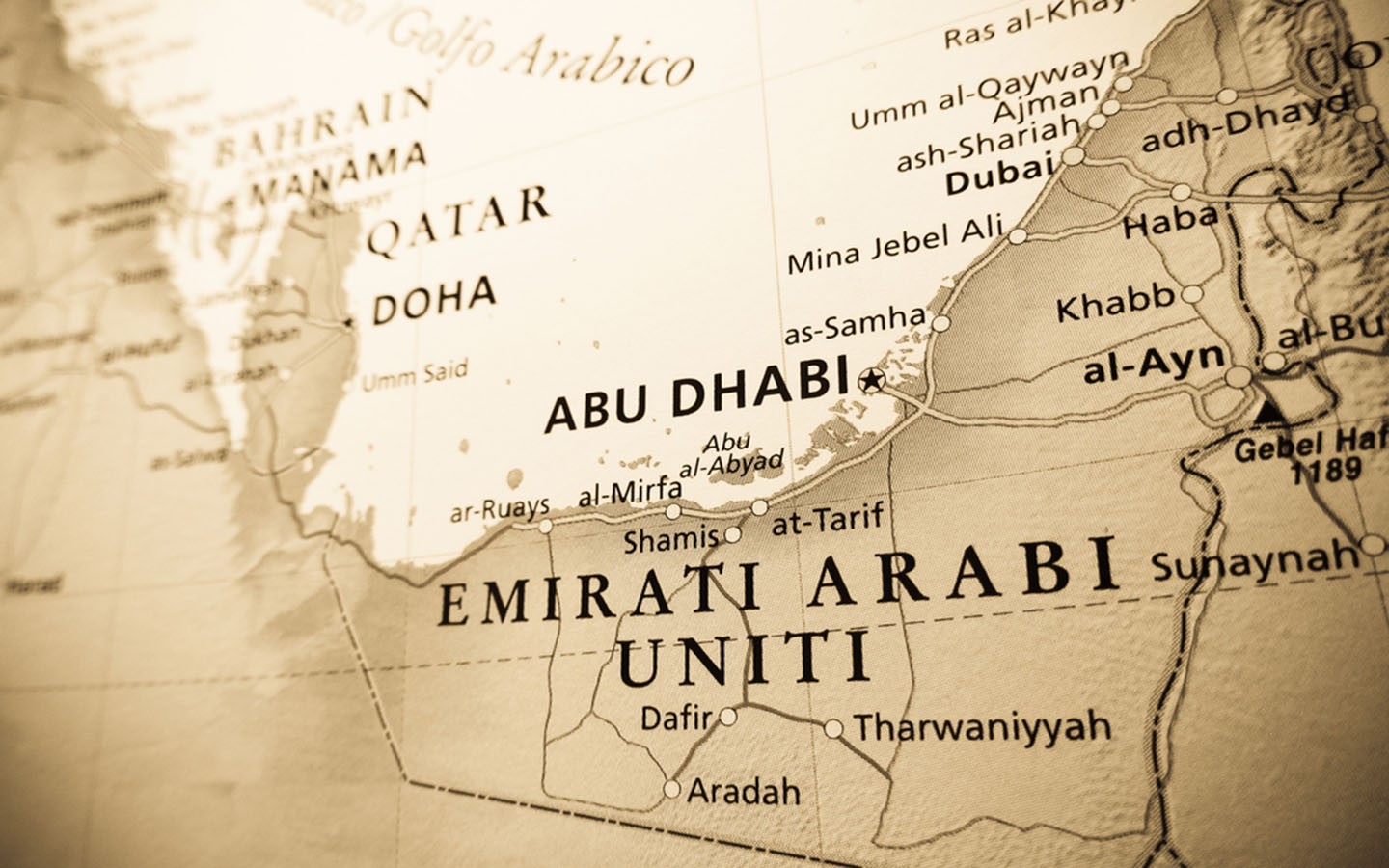 Map of UAE