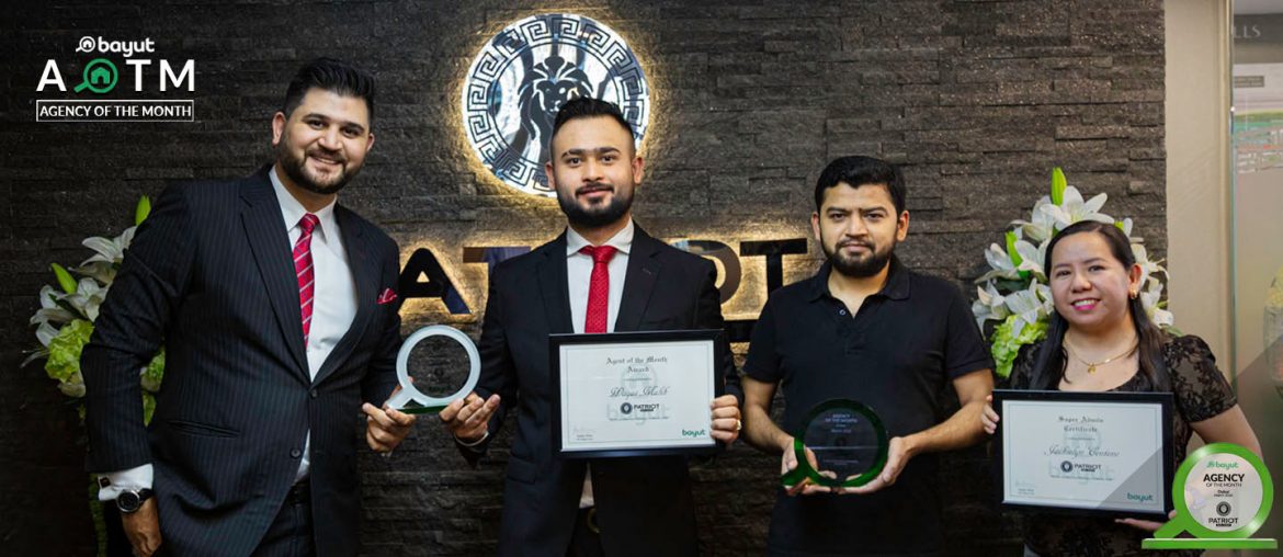 Patriot Real Estate Wins Bayut Award For March 2020 MyBayut