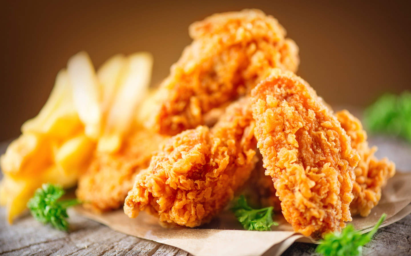 أجنحة دجاج بروستد 