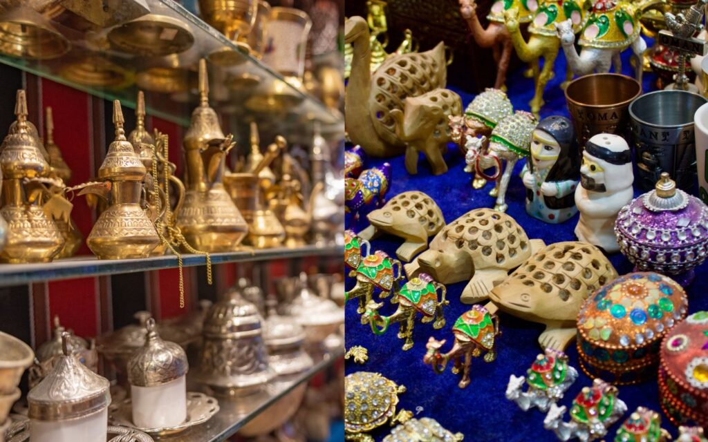 Shop for unique treasures at the Heritage souq in Al Ain