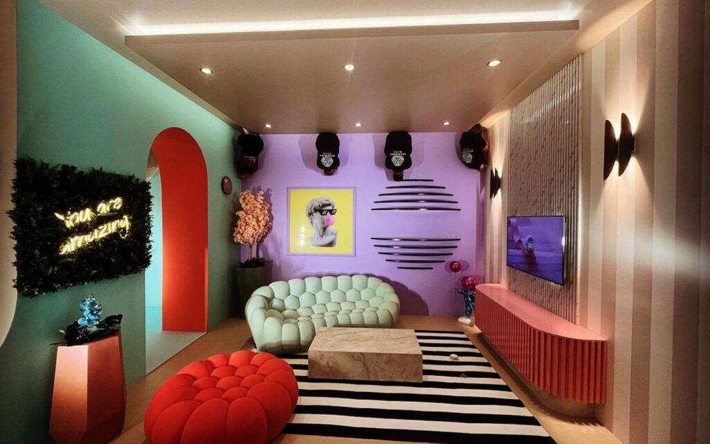 inside view of Illusion City in Bluewaters Island Dubai.