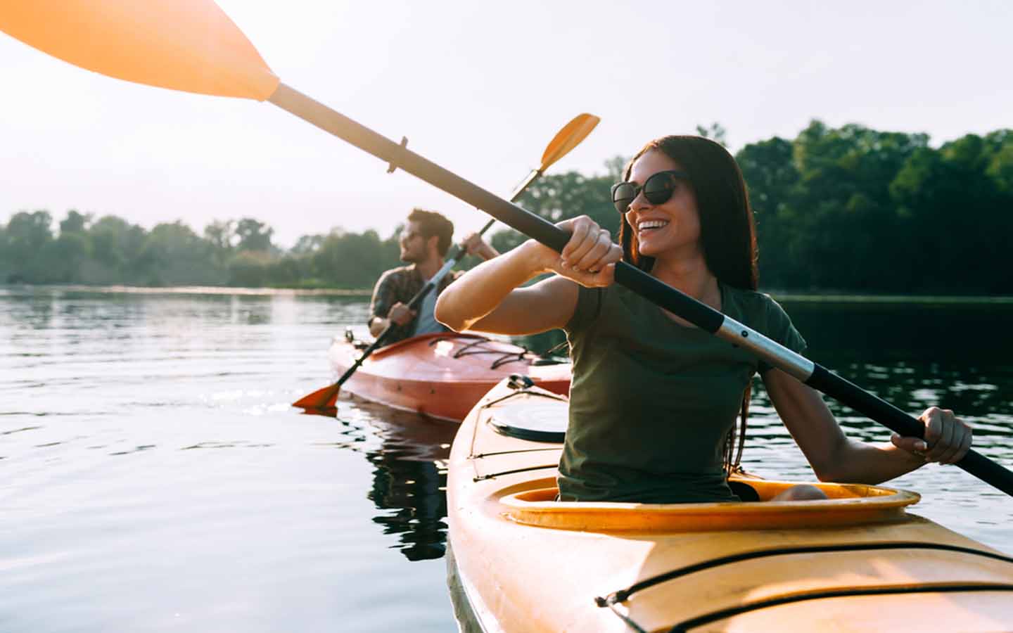 Whitewater kayaking