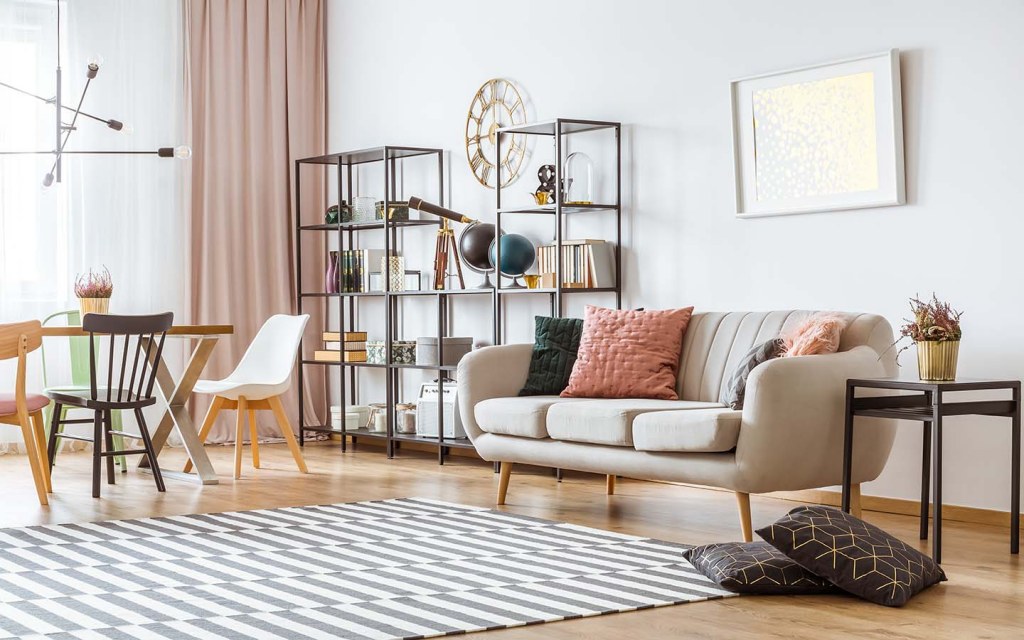 a cosy living room, simple but meaningful