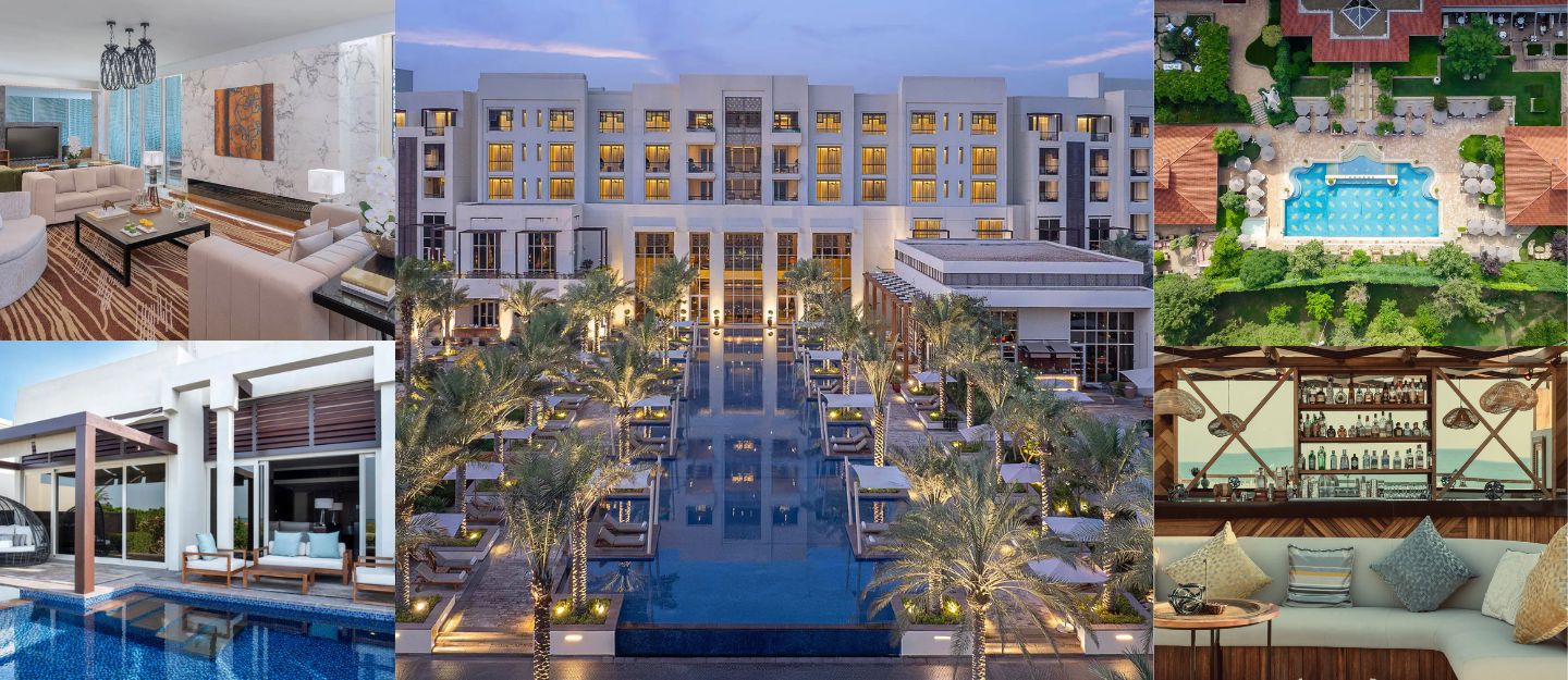 glimpses of Saadiyat Island hotels in Abu Dhabi