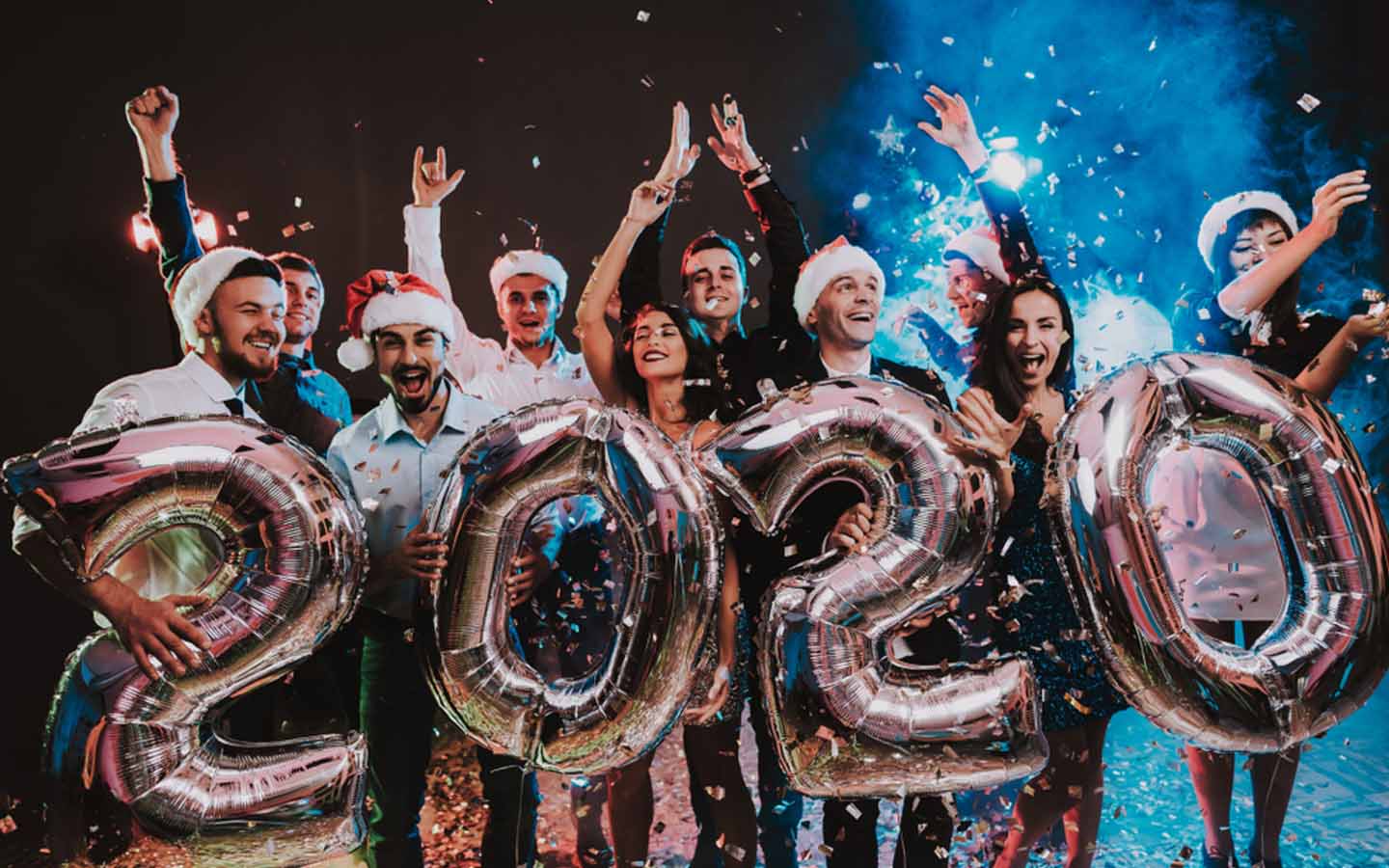 party people cheering 2020