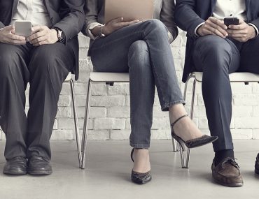 people waiting for an interview at recruitment agencies in UAE
