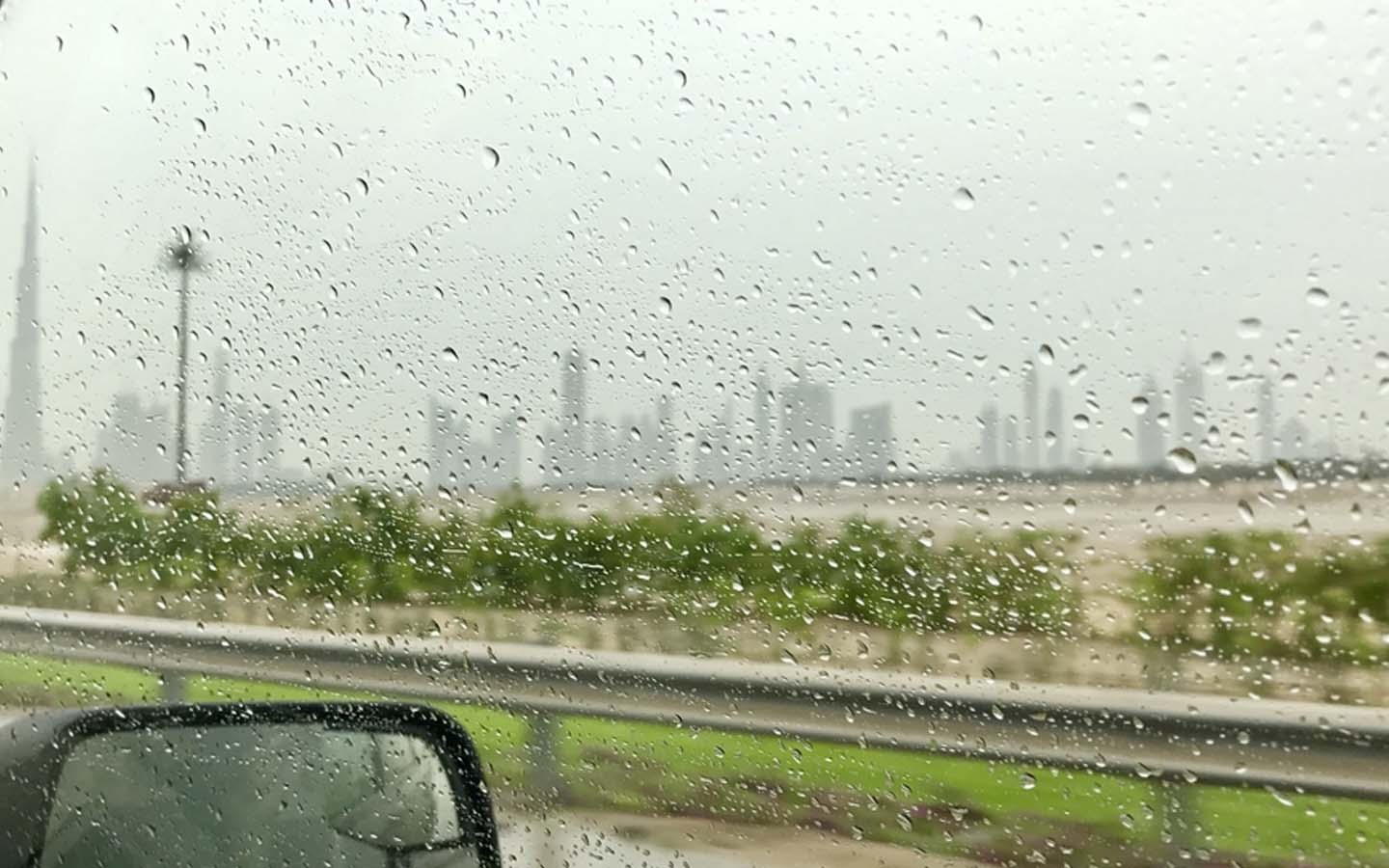 raindrops on the car window