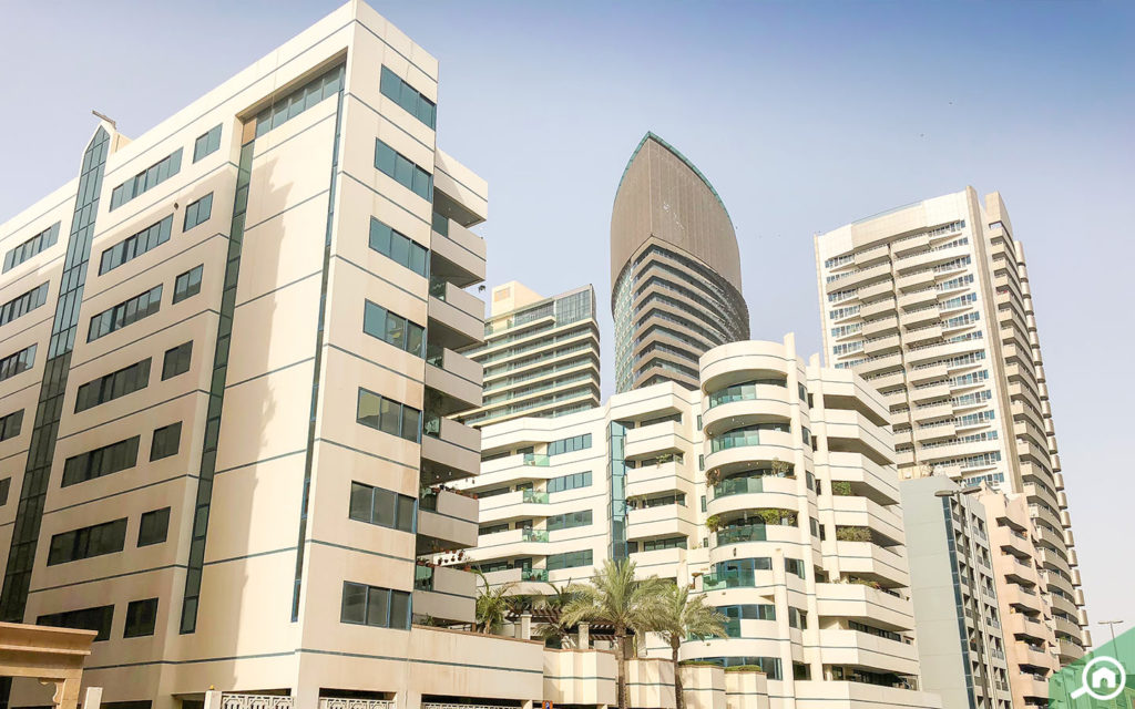 residential buildings near Burjuman metro