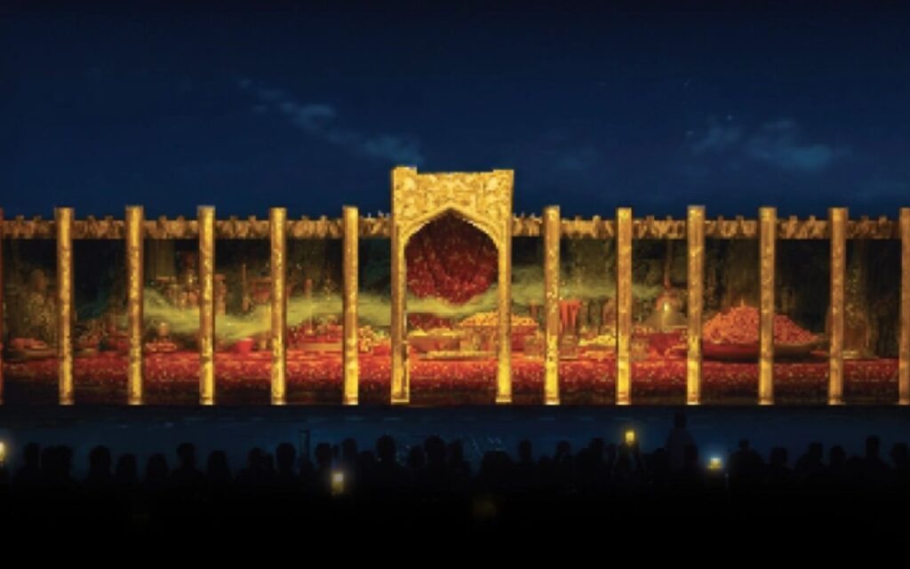 light show at al hamariya