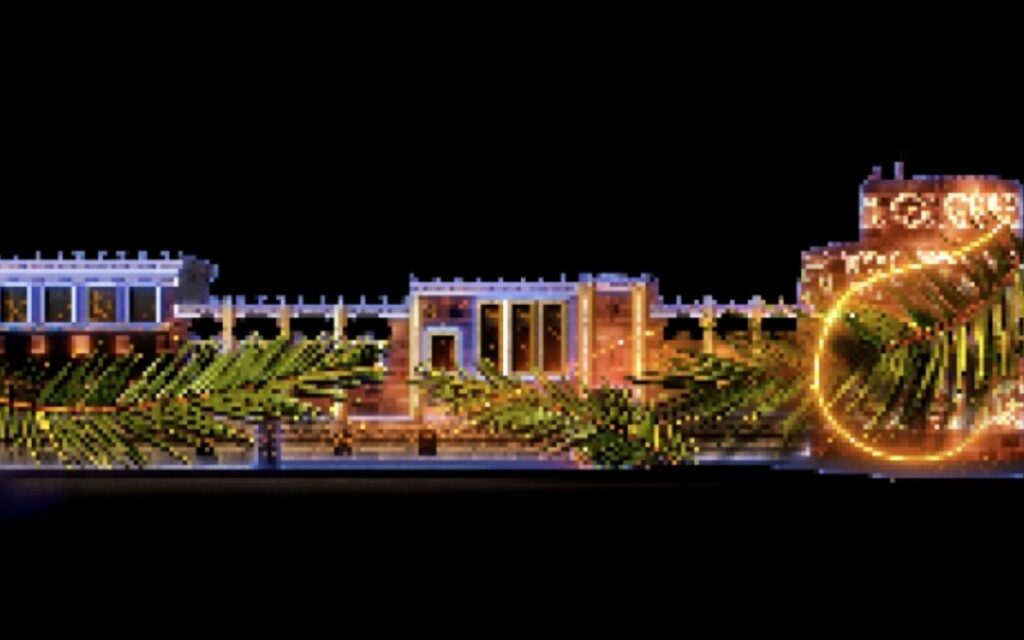 sharjah light festival location in Sharjah Fort