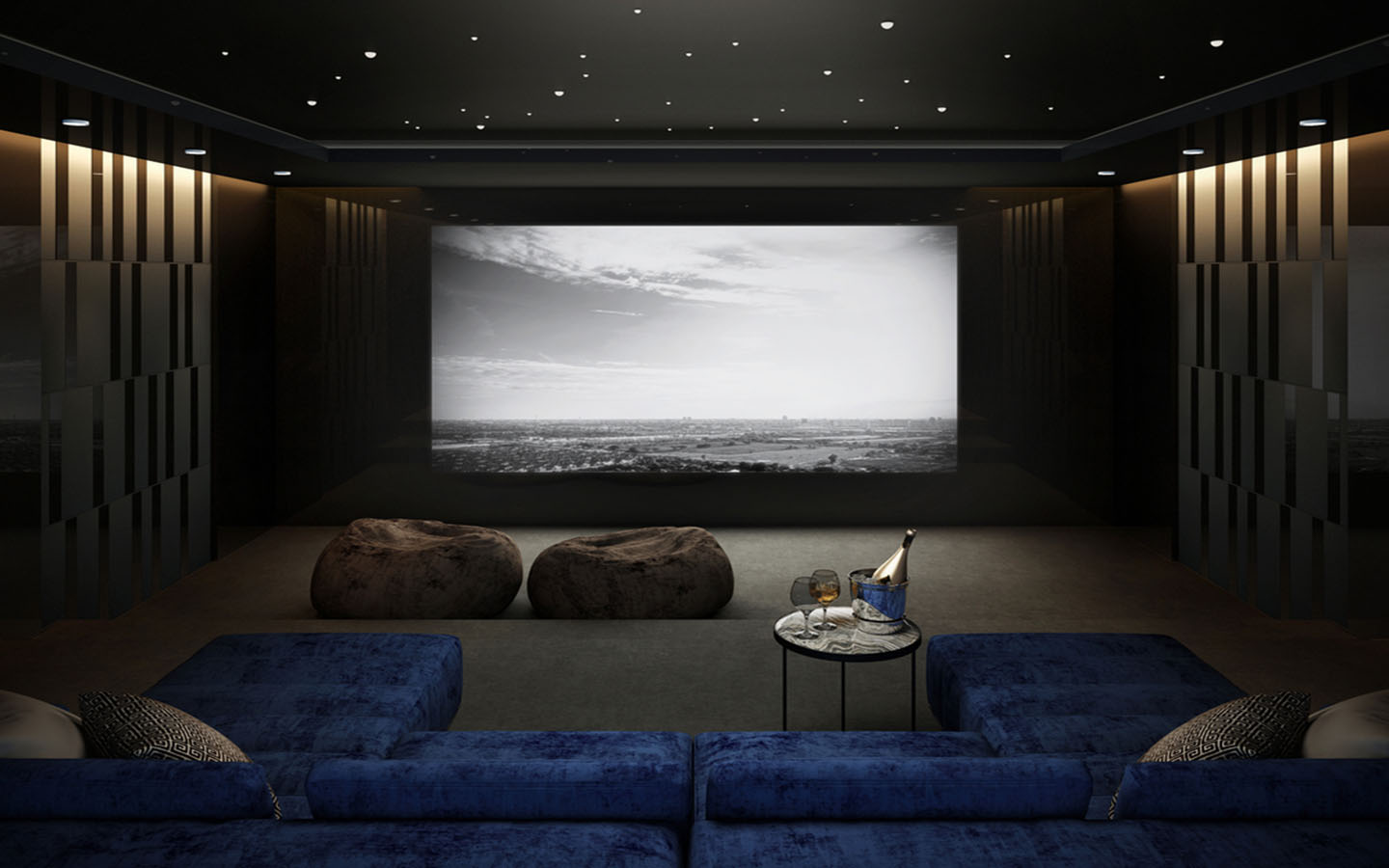 Home theatre room ideas for basement