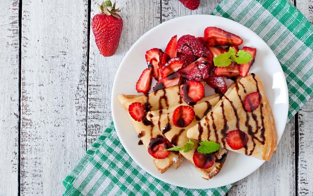 strawberry crepes