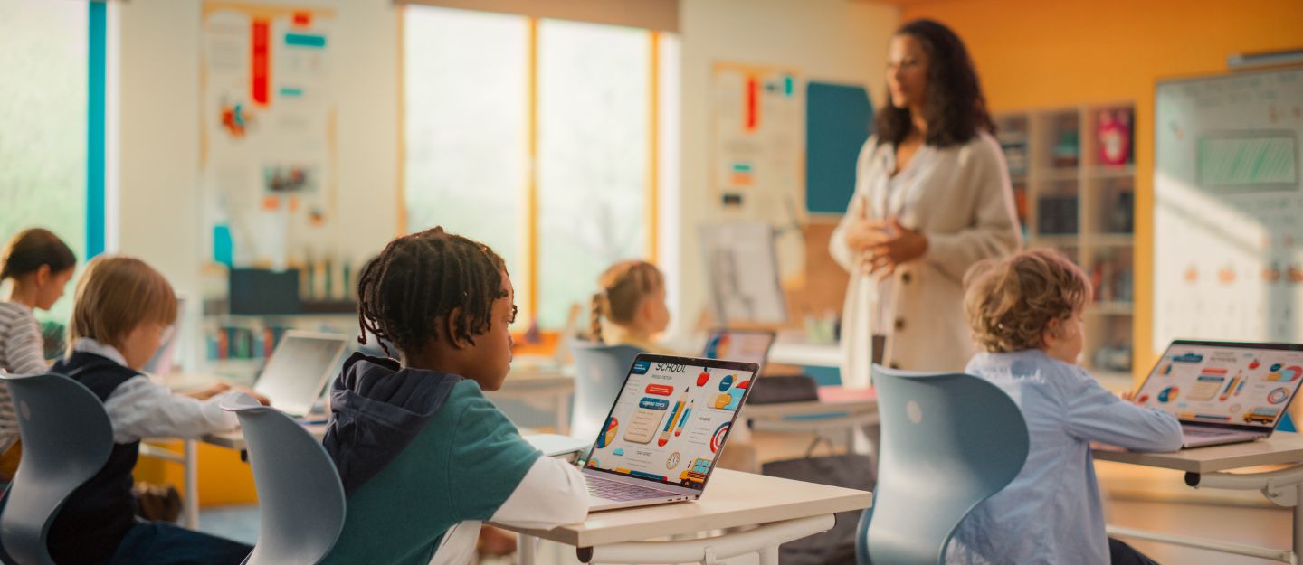 students in one of the top schools in Abu Dhabi