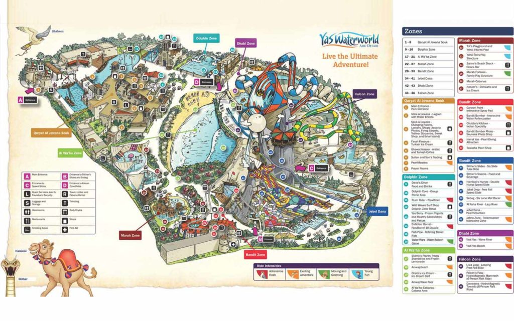 Warner Bros World Abu Dhabi Map   Yas Waterworld Map 1024x640 